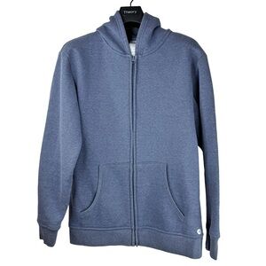 DANSKIN Women's High Quality Full Zip Muted Blue Athleisure Hoodie Size S